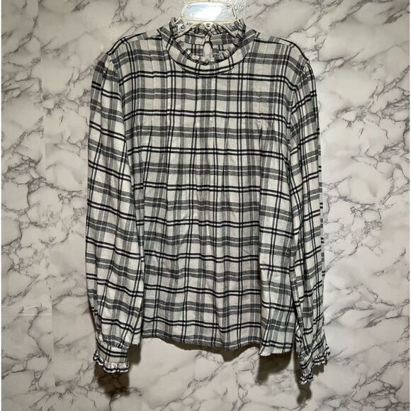 RAILS ARIANA SHIRT IVORY ONYX CHECK - Picture 4 of 16